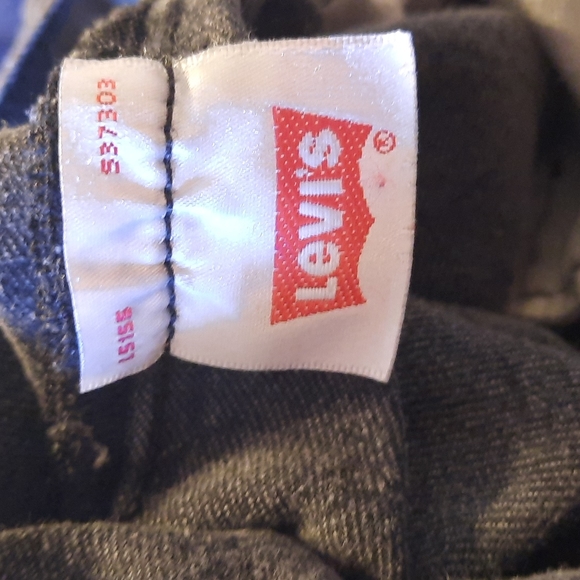 W 34 L 35 LEVI'S VINTAGE Black denim red tag button up jeans - Picture 7 of 9